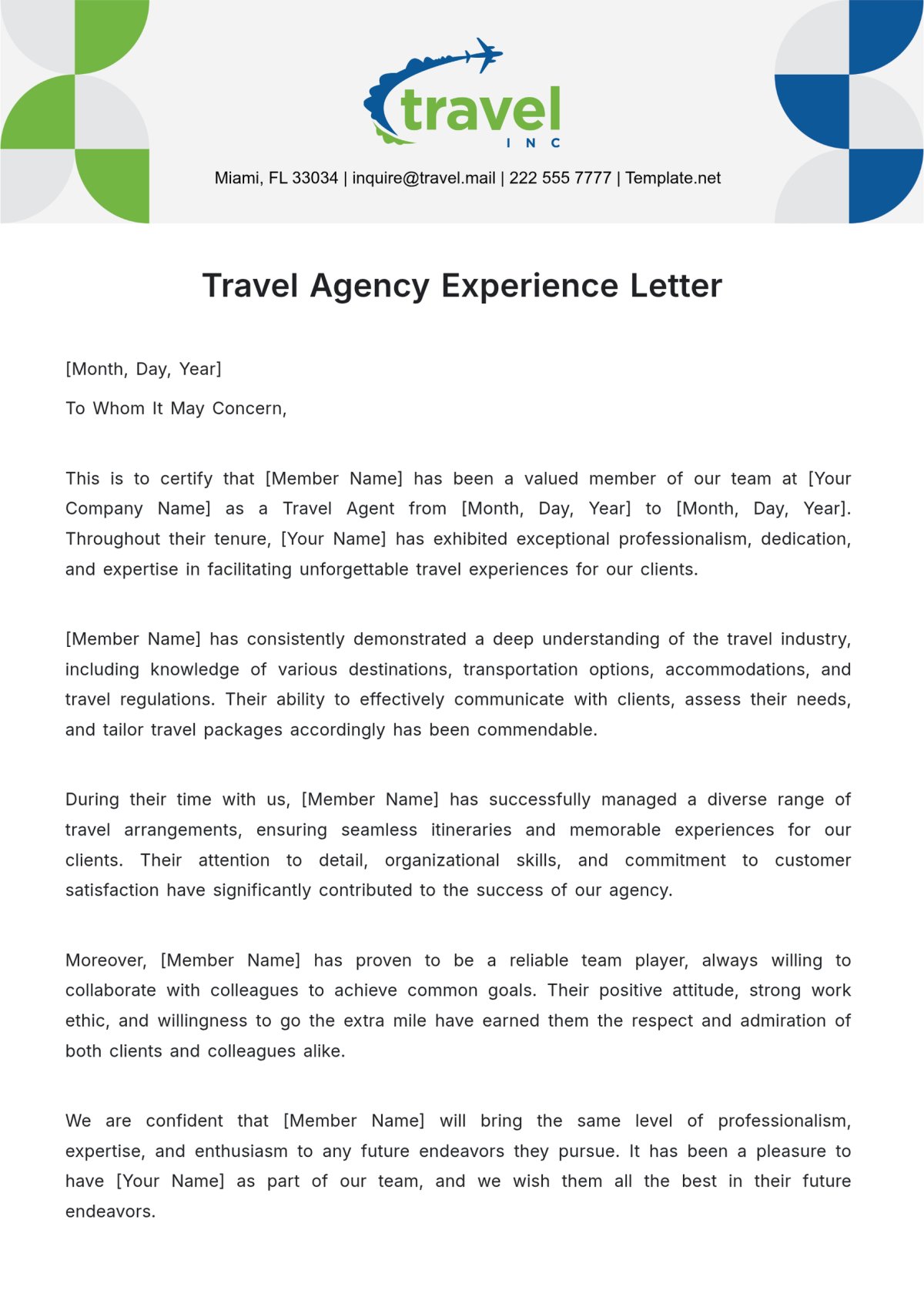 Experience certificate sample 2