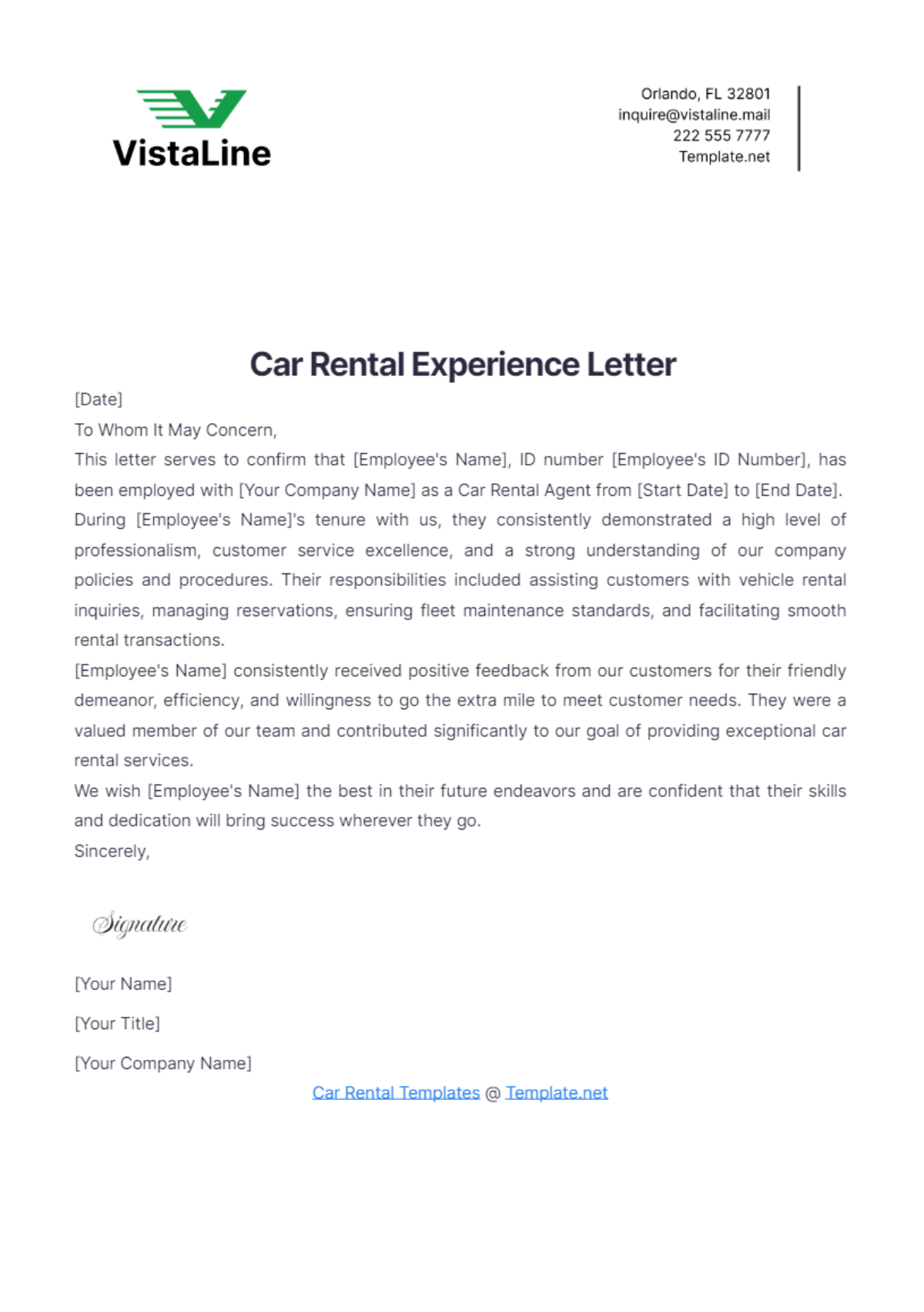 Experience certificate sample 4